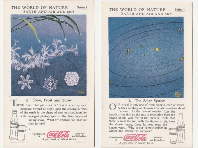 COCA COLA THE WORLD OF NATURE 1930S SERIES V TO VIII VG *PLEASE CHOOSE CARD* 